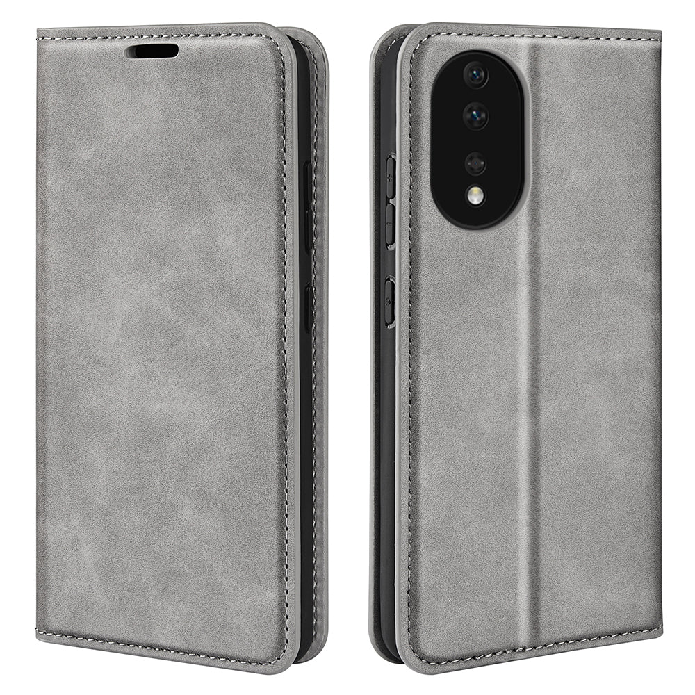 For Honor 80 5G Skin-touch Feeling Magnetic Auto-absorbed Wallet Case PU Leather Stand Flip Phone Cover For Honor 80 5G Skin-touch Feeling Magnetic Auto-absorbed Wallet Case PU Leather Stand Flip Phone Cover